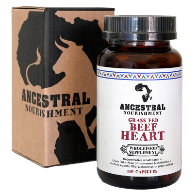 Ancestral Nourishment Grass Fed Beef Heart Supplements