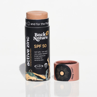 Back 2 Nature Active Zinc Mineral Sunscreen SPF 50 - Dark