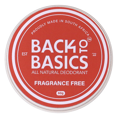 Back to basics All Natural Deodorant - Fragrance Free