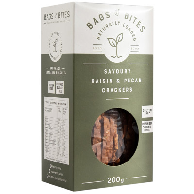 Bags Of Bites Naturally Loaded Raisin & Pecan Crackers