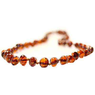 Baltic Amber Teething Necklace - Cognac