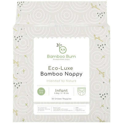 Bamboo Bum Disposable Nappies - Infant