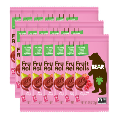 Bear Fruit Rolls Raspberry x 18