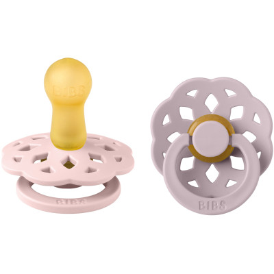 BIBS Pacifier Boheme Latex -  Blossom/Dusky Lilac Size 1