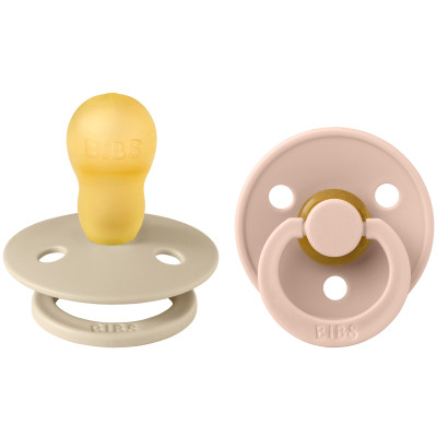 BIBS Pacifier Latex - Vanilla/Blush Size 3
