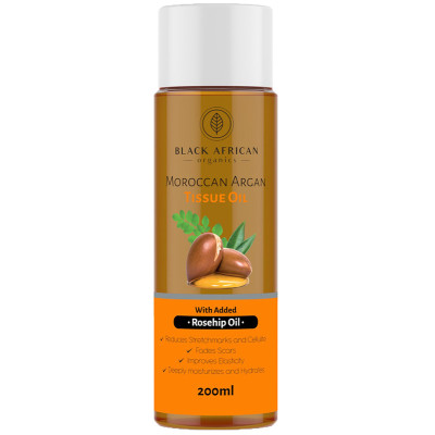 Black African Organics Moroccan Argan & Rosehip Skin Repair Tissue Oil
