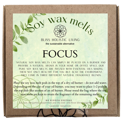 Bliss Holistic Living Soy Wax Melts - Focus