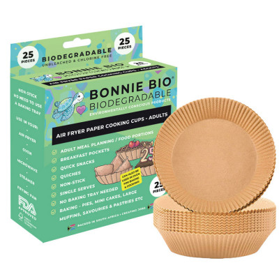 Bonnie Bio Cooking Cups Adults/Pie size Air Fryer Liners