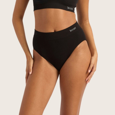 Boody Bamboo Ecowear Womens Full Briefs - Black, M