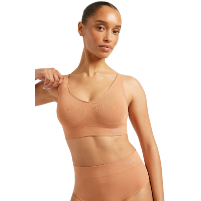 Boody Padded Shaper Crop Bra-Dune