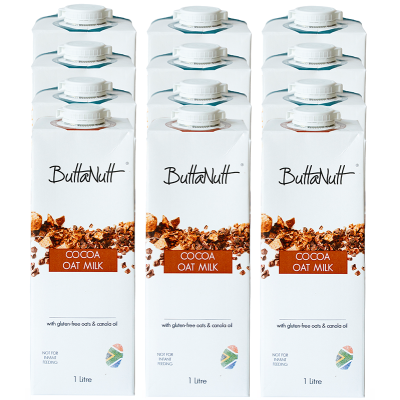 ButtaNutt Cocoa Oat Milk Bottle 1L x 12