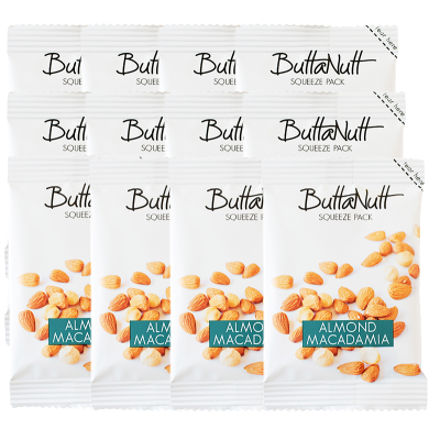 Buttanutt Roasted Almond Spread - Squeeze Pack x 12