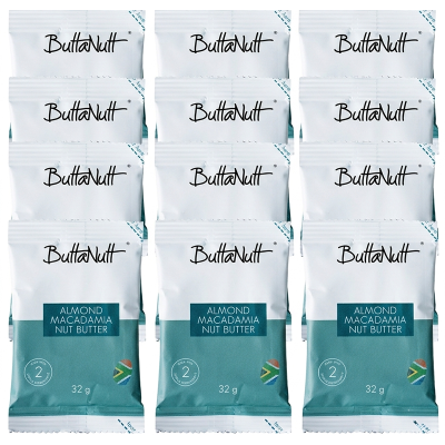 Buttanutt Roasted Almond Spread - Squeeze Pack x 12