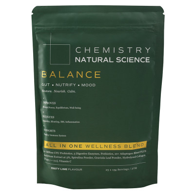 Chemistry Natural Science, BALANCE – Mood + Gut + Nutrition Wellness Blend 375g