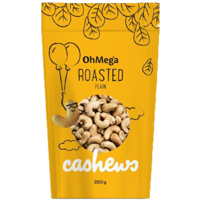 Oh Mega Roasted Cashews - 250g
