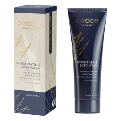 Curaloe Organic Invigorating Body Wash - Aloe Vera & Reishi