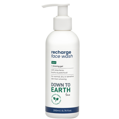 Down to Earth Recharge Face Wash & Shaving Gel