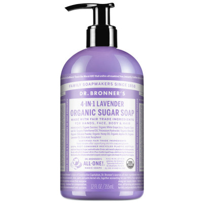 Dr Bronner Organic Sugar Soap Pump - Lavender 355ml