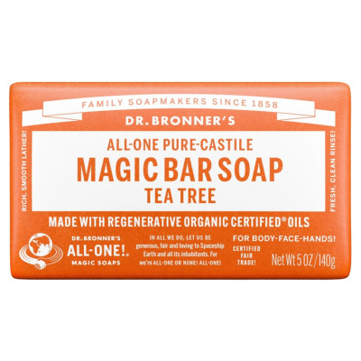 Dr. Bronner's Pure Castile Soap Bar - Tea Tree