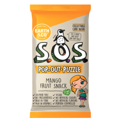 Earth & Co S.O.S. Pop-Out-Puzzle Fruit Snack - Mango