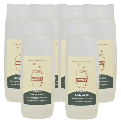 Earthsap Body Wash - Honey & Almond Milk x 6