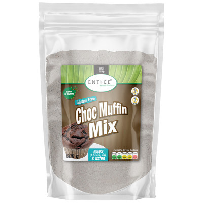 Entice Gluten Free Choc Muffin Mix (Rice Flour)