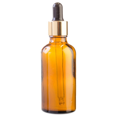 Essentially Natural Amber Glass Bottle with Pipette - 50ml