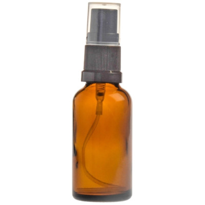 Essentially Natural Amber Glass Bottle with Atomiser Spray 