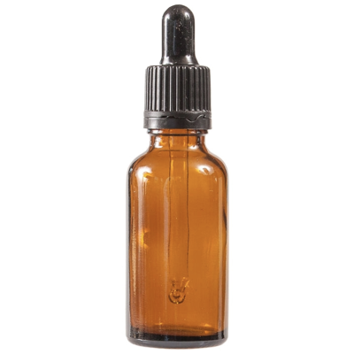 Essentially Natural Amber Glass Bottle with Pipette 30ml