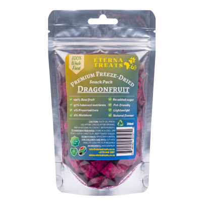Eterna Treats Freeze Dried Dragonfruit Snack Pack