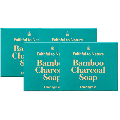 FtN Bamboo Charcoal Soap Lemongrass x 4