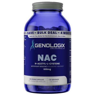  Genologix  NAC (N-Acetyl L-Cysteine) (Antioxidant) - 120 Day Supply