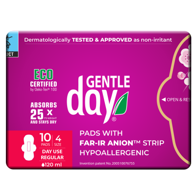 Gentle Day Regular Pads - Organic & Hypoallergenic