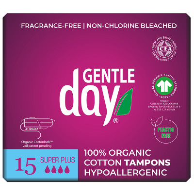 Gentle Day Tampons Super Plus - Organic & Hypoallergenic