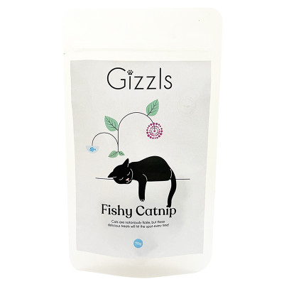 Gizzls Fish & Catnip Healthy Cat Treats