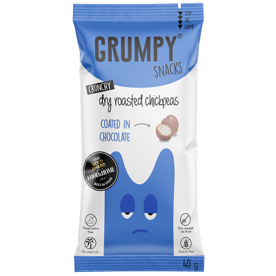 Grumpy Snacks Dry Roasted Chickpeas - Chocolate
