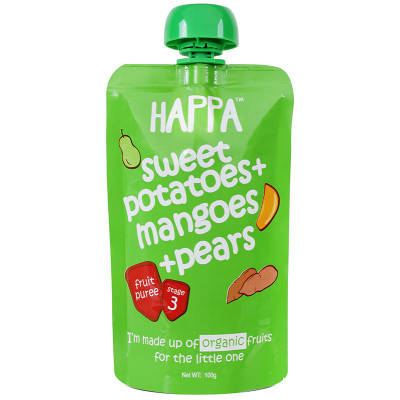 Happa Sweet Potato + Mango + Pear Puree