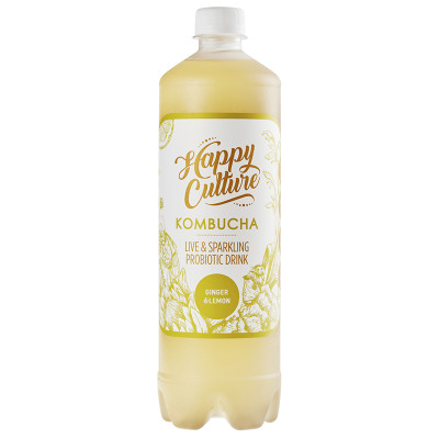 Happy Culture Ginger & Lemon Kombucha 850ml