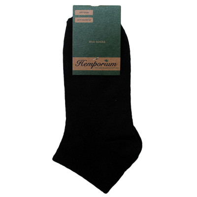 Hemporium Hemp Ankle Socks Black