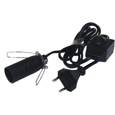 Himalayan Crystal Salt Lamp Electrical Lead - Black