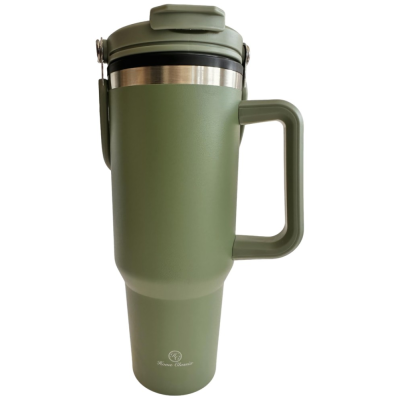 Home Classix “The Boss” Double Wall Travel Mug - Green