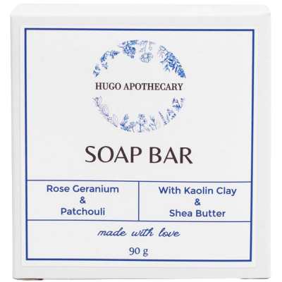 Hugo Apothecary Rose Geranium & Patchouli Soap