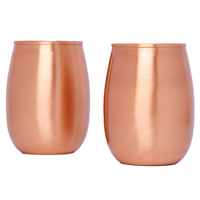 Just Copper Smooth Surahi Cup Set 