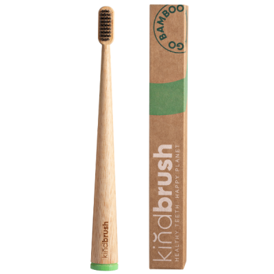 Kindbrush Adult Bamboo Toothbrush - Mint