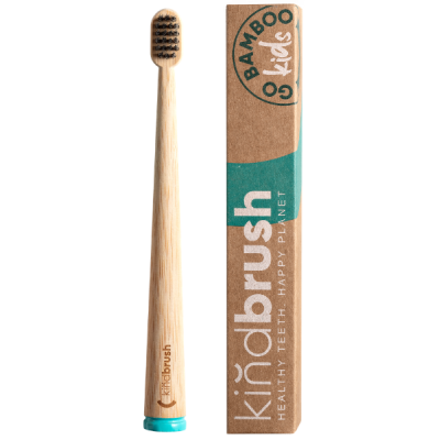 Kindbrush Kiddies Bamboo Toothbrush - Aqua