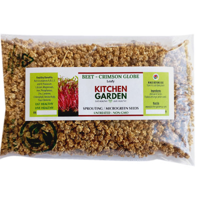 Kitchen Garden Beet Crimson Globe Sprouting Seeds