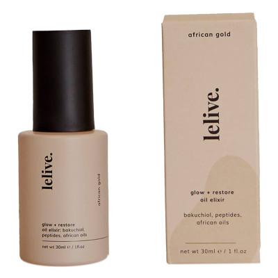 Lelive. African Gold Peptide, Bakuchiol + African Oil Elixir