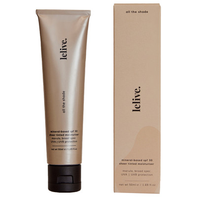 Lelive. All the Shade Marula Tinted Spf 30 Moisturiser