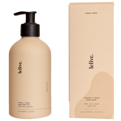 Lelive. Clean Slate | Cleanse + Renew Body Wash