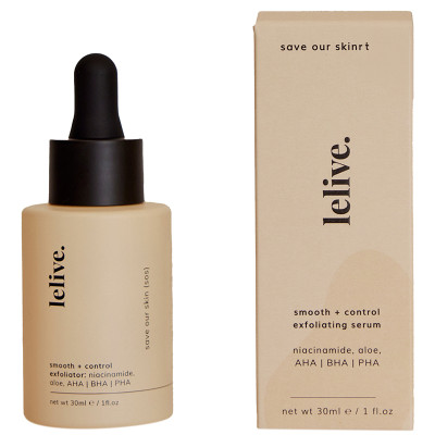 Lelive. Save Our Skin Peach & Aloe aha/bha Exfoliator